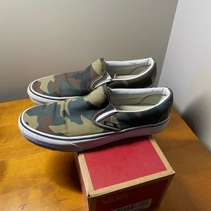 Pre-owned Vans Unisex Slip On (Woodland Camo)